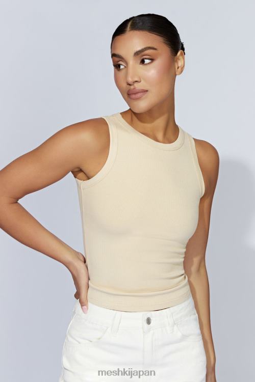 ザンナ リブタンクトップ Meshki クリーム N80F61069 衣類