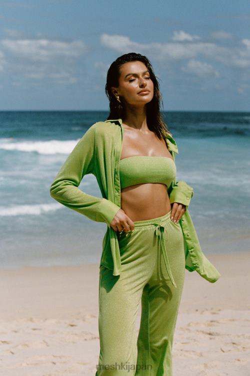 ルシール シマー カバーアップ トップ Meshki ライムスパークル N80F61100 衣類