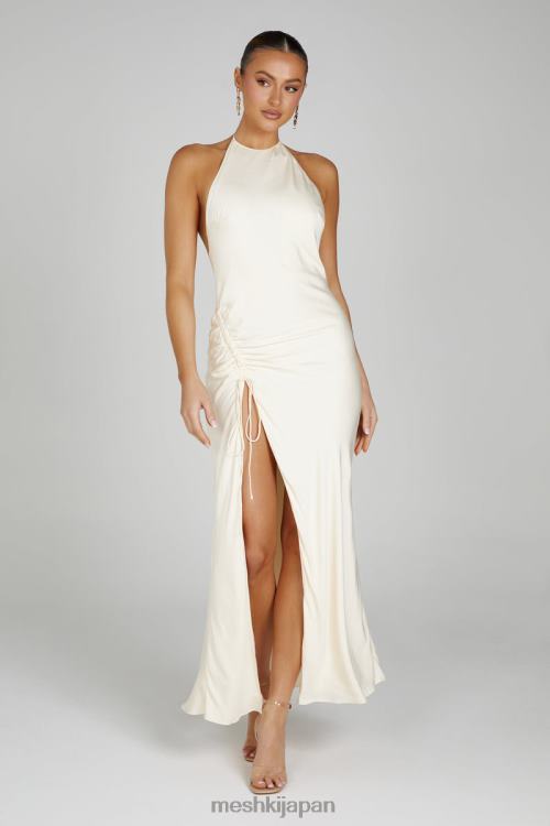 ポリー ホルター マキシドレス Meshki 骨 N80F6129 衣類