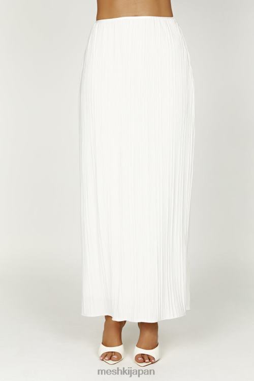 エルシープリッセ マキシスカート Meshki 白 N80F61362 衣類