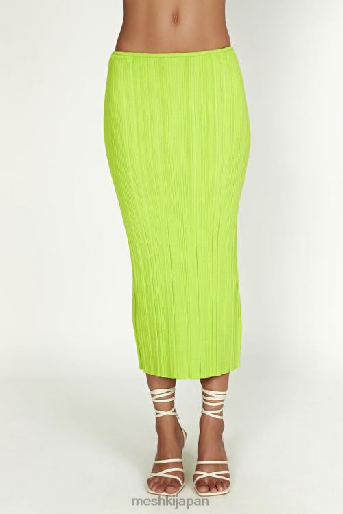 ケネディ ローライズ ニットスカート Meshki 新緑 N80F61454 衣類