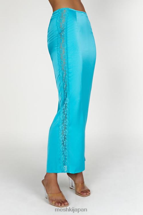 ベラミーレースマキシスカート Meshki アクアマリン N80F61540 衣類