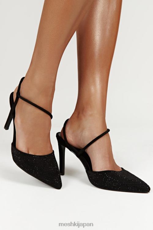カーター ディアマンテ クローズド トゥ ヒール Meshki 黒 N80F61676 履物