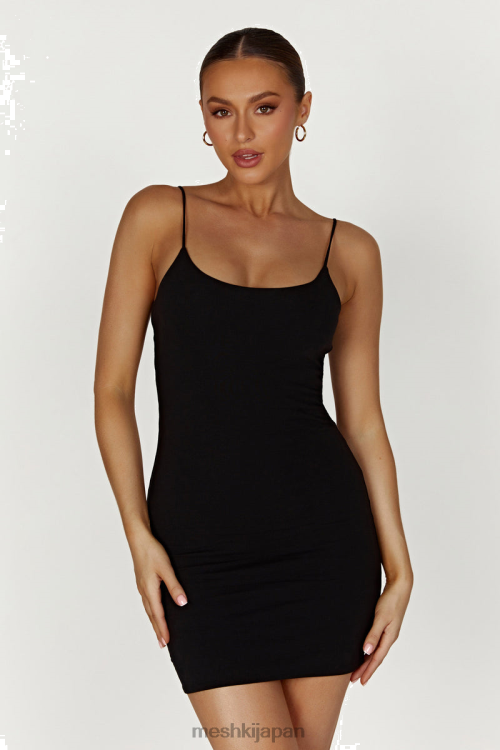 アイラニキャミミニドレス Meshki 黒 N80F6229 衣類
