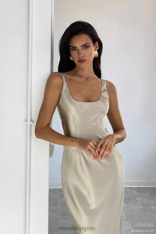 アローラコルセットマキシドレス Meshki シャンパン N80F6324 衣類