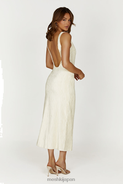 テイアプリッセ マキシドレス Meshki 象牙 N80F6335 衣類