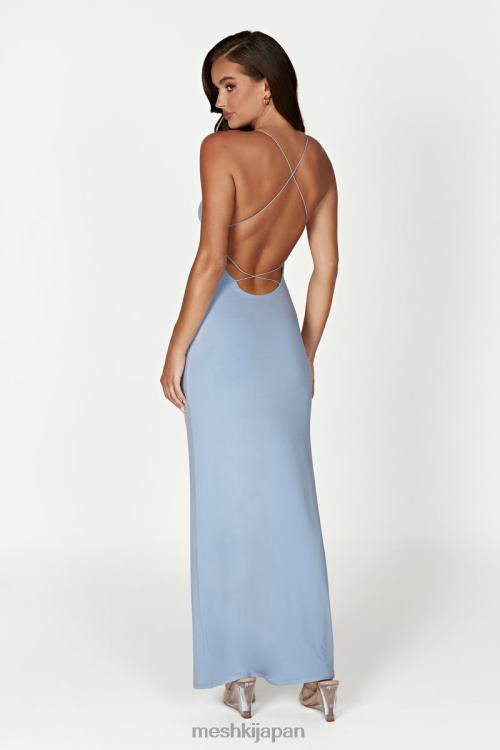 シニードツイスト マキシドレス Meshki パウダーブルー N80F6337 衣類