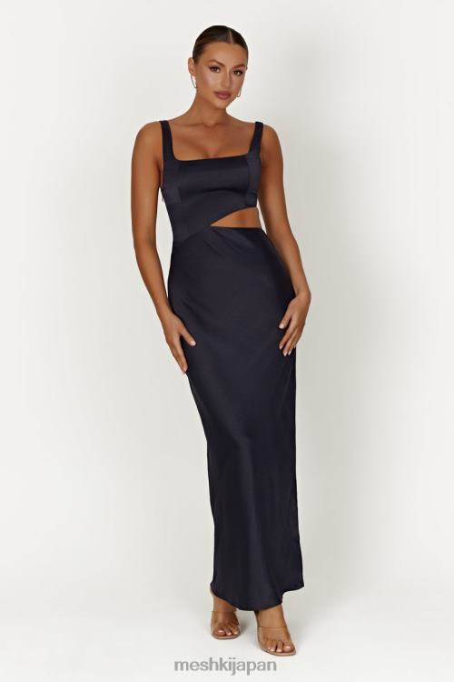 ジャンナ マキシドレス Meshki ミッドナイトネイビー N80F6413 衣類