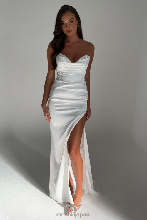 マリリンコルセットガウン Meshki 白 N80F6490 衣類