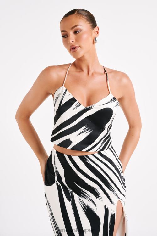 フェリシア プリント ホルタートップ Meshki 抽象的なプリント N80F6753 衣類