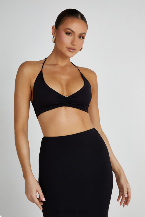 カシア リサイクル ナイロン ピンディテール ラップトップ Meshki 黒 N80F6832 衣類