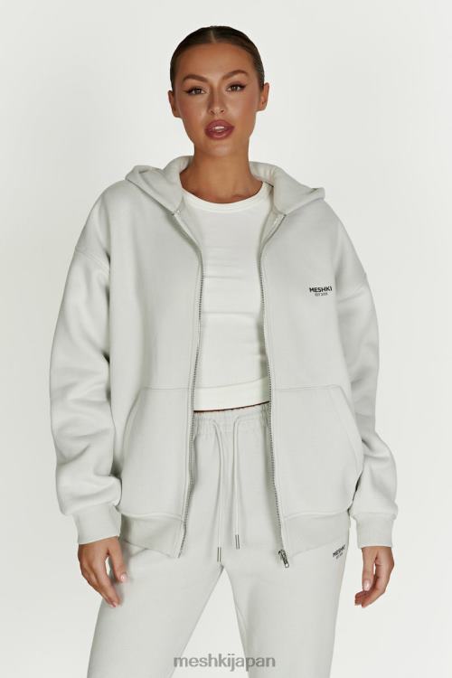 コリー ジップスルーパーカー Meshki スモークグレー N80F6880 衣類