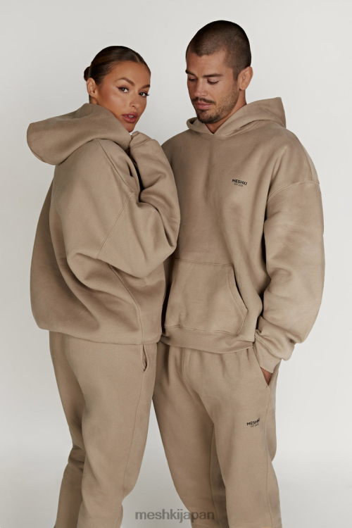 バーニー オーバーサイズ パーカー Meshki セメント N80F6912 衣類