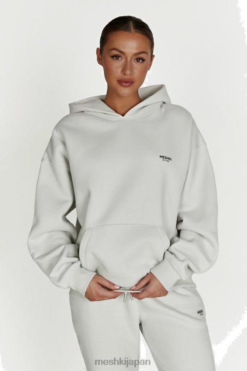 バーニー オーバーサイズ パーカー Meshki スモークグレー N80F6915 衣類