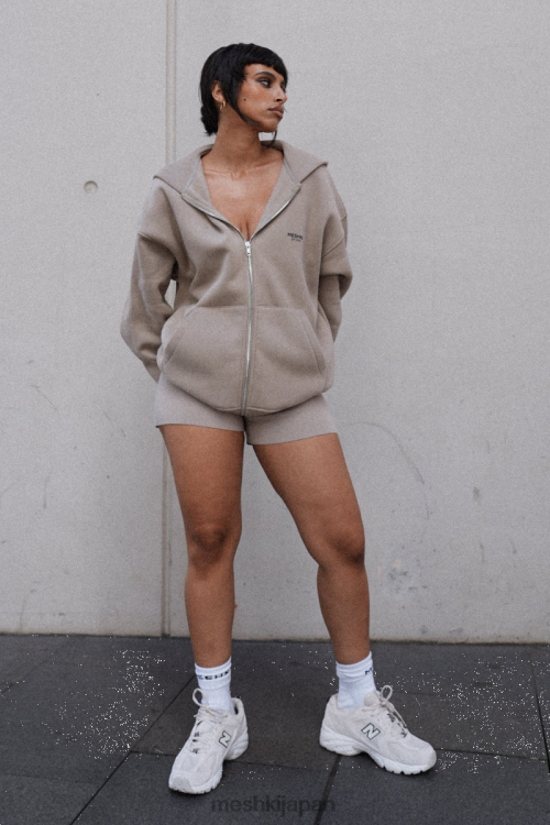 コリー ジップスルーパーカー Meshki セメント N80F6930 衣類