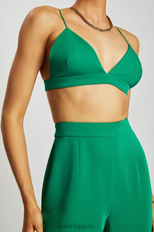 シンシア トライアングル ブラレット Meshki ボトルグリーン N80F6999 衣類