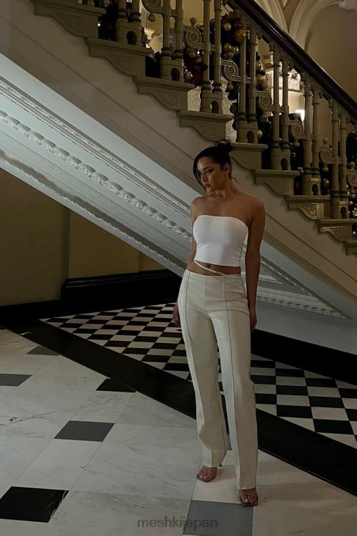 ザルサ ワイドレッグ ミッドライズ PU パンツ Meshki 小麦 N80F61469 衣類