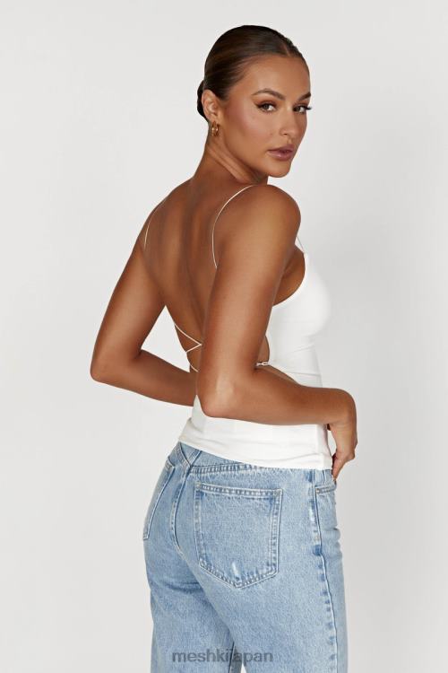 Sabine ロングライン バックレストップ Meshki 骨 N80F61087 衣類